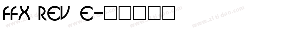 FFX Revue字体转换